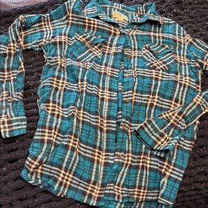 Blue and White Button Down Shirt with Classic Design